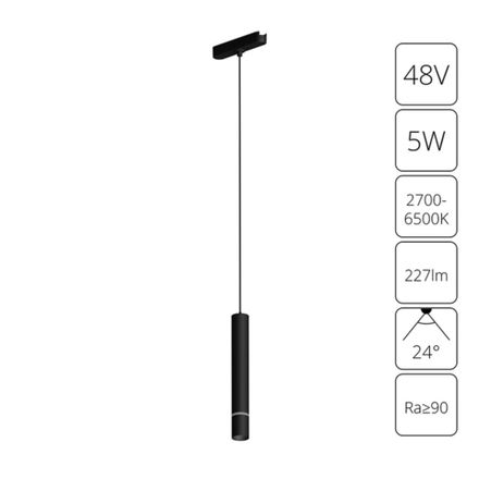 Магнитный трековый светильник Arte Lamp RAPID SMART A2959PL-1BK, 1хLED