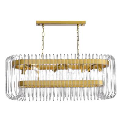 SL1228.203.08 Люстра подвесная ST-Luce Золотистый/Прозрачный E14 8*40W