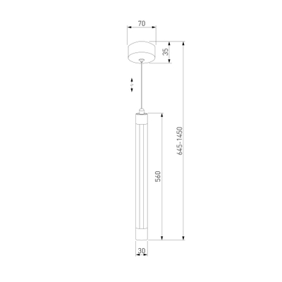Подвесной светодиодный светильник 50189/1 LED белый, LED