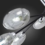 SLE155512-08 Люстра потолочная Черный, Хром/Дымчатый E14 8*40W