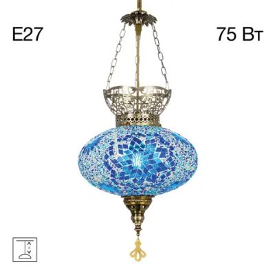 CL419126 Каир Мозаика Синяя Подвес