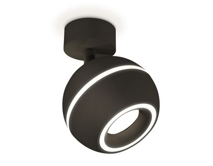 Комплект поворотного светильника с дополнительной подсветкой XM1102015 SBK черный песок MR16 GU5.3 LED 3W 4200K (A2210, C1102, N7111)