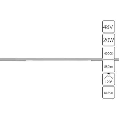 Магнитный трековый светильник Arte Lamp OPTIMA A7264PL-1WH, LED