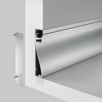 Алюминиевый профиль плинтус с подсветкой 80x18, ALM-8018-S-2M. TM Maytoni