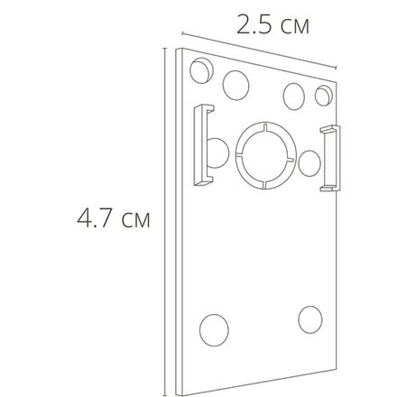 Коннектор-заглушка для магнитного шинопровода Arte Lamp LINEA-ACCESSORIES A482106