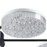8236/7CL LEDIO LN25 черный, металл/акрил Люстра потолочная с пультом ДУ LED 90W 3000-6000К 220V DIDANA
