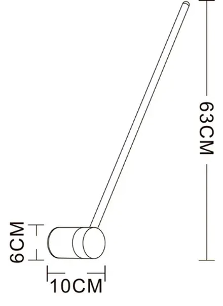Настенный светильник Arte Lamp POLIS A2027AP-1PB, 1хLED