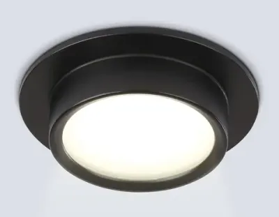 Светильник встраиваемый TN6735 BK черный IP44 GX53 D110*57