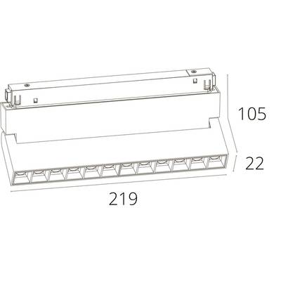 Магнитный трековый светильник Arte Lamp LINEA A4638PL-1WH, 1хLED