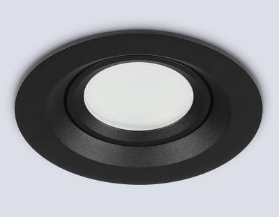 Светильник встраиваемый TN1142 BK черный IP44 GU5.3 D95*38