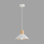 8352/1A SUSPENTIONI LN26 325 белый/бежевый, металл/дерево/цемент Подвес E27 60W 220V EOLIANA