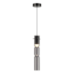5059/5L PENDANT ODL24 459 черный/дымчатый/металл/стекло Подвес LED 5W 3000K SCROW