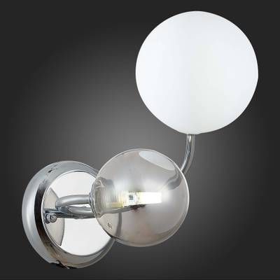 SLE220911-02 Бра Хром/Белый, Дымчатый G9 2*5W