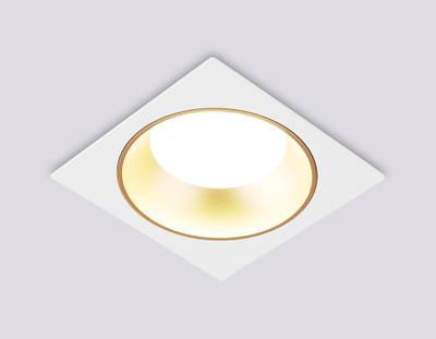 Светильник встраиваемый TN52338 SWH/SGD белый песок/золото песок GX53 max 12W 115*115*25