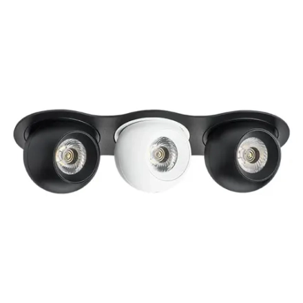 i637726272 Светильник INTERO LED 9W*3 850LM*3 24G ЧЕРНЫЙ/БЕЛЫЙ 3000K (217637+217072+217062+217072)