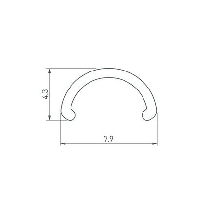 Экран ARH-ROUND-D8-2000 Round Opal (Arlight, Пластик)
