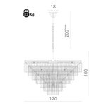 Подвесная люстра Divinare NOVA 3001/02 LM-25, 25хE14