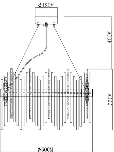 Подвесная люстра Arte Lamp ACAPULCO A1007SP-10GO, 10хG9
