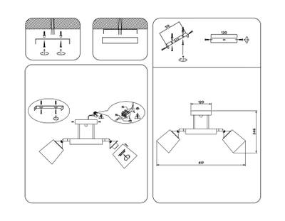 Подвесной светильник TR9511/2 WH/CH/FR белый/хром/белый матовый E27*2 max 40W 517*100*246