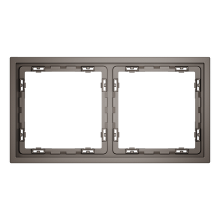 VLS100214 Рамка пластиковая VOLTUM S70 на 2 пост, (капучино). (ТМ Maytoni)