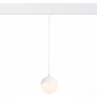 ST358.533.07 Магнитный трековый светильник подвесной белый LED 1*7W 3000K 520Lm Ra>80 120° IP20 D90xH90 48V