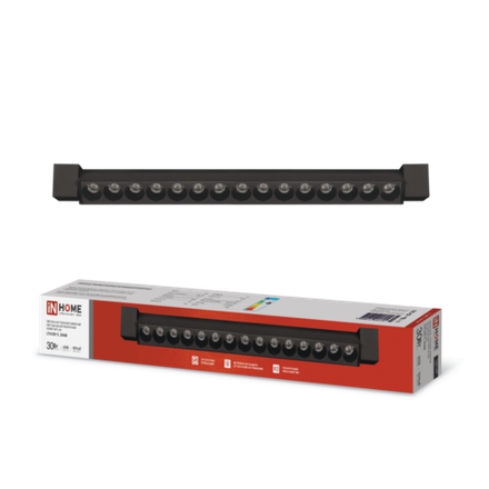 Светильник светодиодный трековый TOP-LINE LTR-02R-TL 30Вт 4000К IP40 3000лм 475мм 24град. линейный поворотн. черн. IN HOME 4690612045795