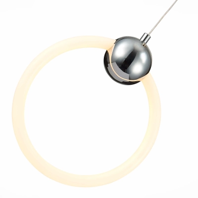 SL1578.103.01 Подвес ST-Luce Хром/Белый,Хром LED 1*15W 3000K