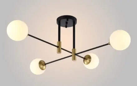 Светильник потолочный Crystal Lux FIDEL PL4 BLACK 0630/104
