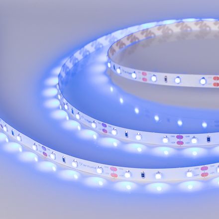 Светодиодная лента RT 2-5000 12V Blue (3528, 300 LED, LUX) (Arlight, 4.8 Вт/м, IP20)