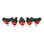 ULD-M1713-040/STA WHITE IP20 BIRDS5 Фигура светодиодная «Птички», 5 штук, 17х13см, 40 светодиодов. Белый свет. Провод прозрачный. TM Uniel