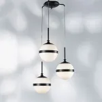 813137 Люстра GLOBO 3х40W E14 black/white Lightstar