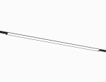 Светильник светодиодный трековый Magnetic 48V 10mm GL2320 BK черный IP20 10W 3CCT 3000/4200/6400K 200*10*37