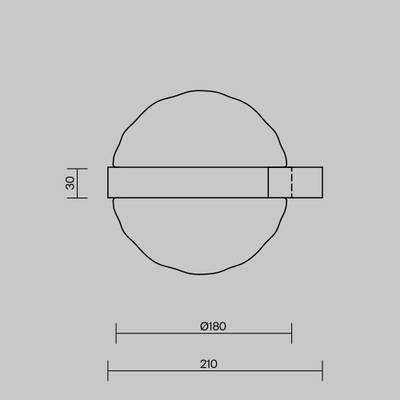 Настенный светильник (бра) Misterio 3000К 6Вт, MOD379WL-L6B3K. TM Maytoni