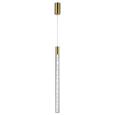 4369/5L HIGHTECH ODL23 267 полированное золото/акрил с пузырьками Подвесной св-к IP20 LED 4W 200Лм 3000K SPARKY