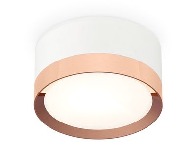 Комплект накладного светильника XS8101006 SWH/PPG белый песок/золото розовое полированное GX53 (C8101, N8126)