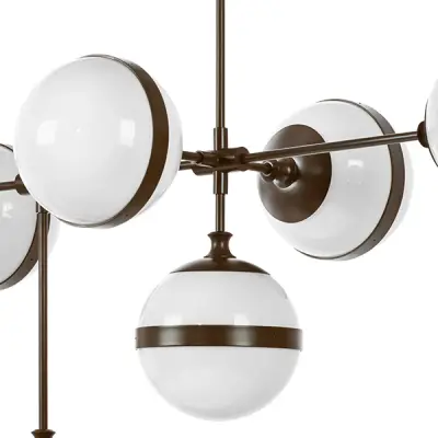 813197 Люстра GLOBO 9х40W E14 umber/white Lightstar