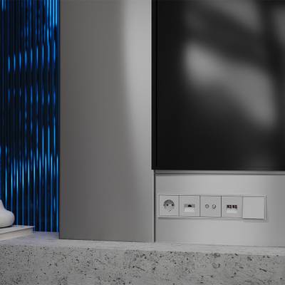 VLS000616 Накладка для розетки с заземлением, S70 (серый). (ТМ Maytoni)