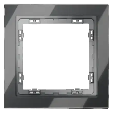 VLS110107 Рамка стеклянная VOLTUM S70 на 1 пост, (графит, стекло). (ТМ Maytoni)