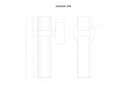 Бра Arte Lamp MISTY A2950AP-5PB, 1хLED