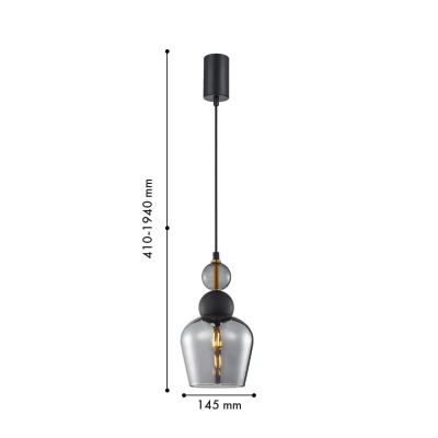 Подвес Vinglas 4340-1P, 1*E27*40W. ТМ F-Promo