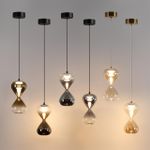 5094/4LA PENDANT ODL25 415 черный/золотой градиент/прозрачн./металл/стекло Подвес LED 4W 4000K 388Лм GLESSI