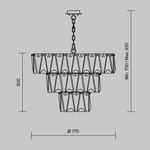Подвесной светильник Puntes E14х18, MOD043PL-18CH. TM Maytoni