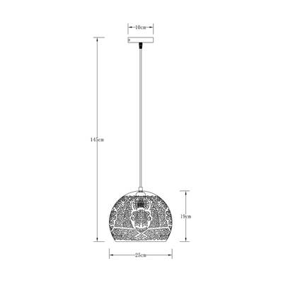 Подвесной светильник Arte Lamp CELESTA A7058SP-1WH, 1хE27