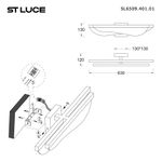 SL6509.401.01 Светильник настенный ST-Luce Черный/Прозрачный LED 1*18W 4000K