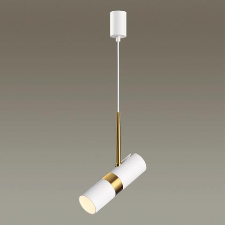 4355/1 HIGHTECH ODL23 329 белый/золотистый/металл Подвесной св-к IP20 LED GU10 10W BULLET