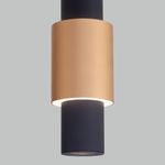Подвесной светодиодный светильник в стиле лофт 50204/1 LED черный / золото