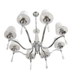 8316/8 CLASSI LN26 хром/белый, металл/хрусталь/текстиль Люстра E14 8*40W 220V MAGDA