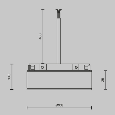 Источник напряжения встраиваемый Basity 48V, 100Вт, черный, Smart, TRA172DR-100W-DS-B. TM Maytoni