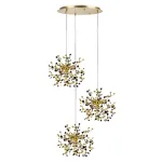 L3PR721132 Подвес тройной круглый EXTRA 3x3x5W(led) G9  (721132 - 3 + 572132 -1) ЗОЛОТО Lightstar