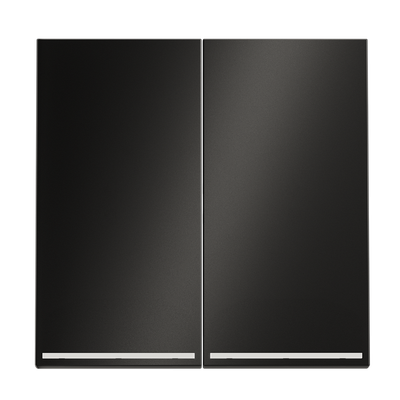 VLSM000412 Клавиши для выключателя/переключателя двухклавишного с подсветкой, S70 Metal (антрацит). (ТМ Maytoni)